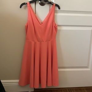 salmon color dress